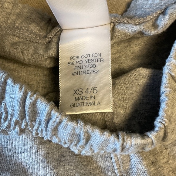 Gray Kids Shorts with Flag Patch - Picture 5 of 6